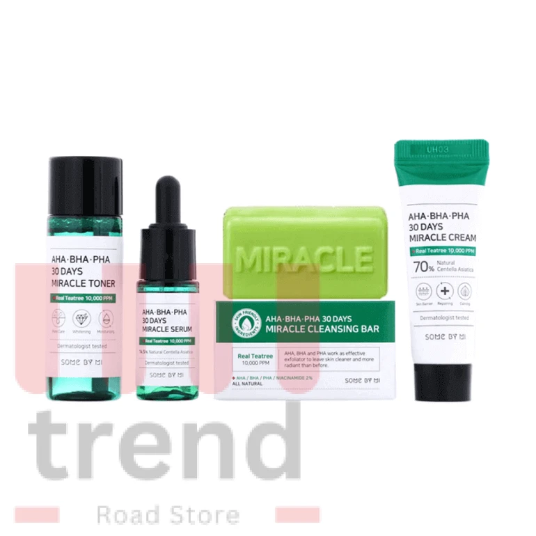 بيينغ مجموعة العناية بالبشرة AHA BHA Salicylic Acid Niacinamide (4 في 1)، مكونات فعالة مستهدفة، عناية شاملة بالبشرة، مجموعة هدايا مثالية (الأصلي فعال 2025)