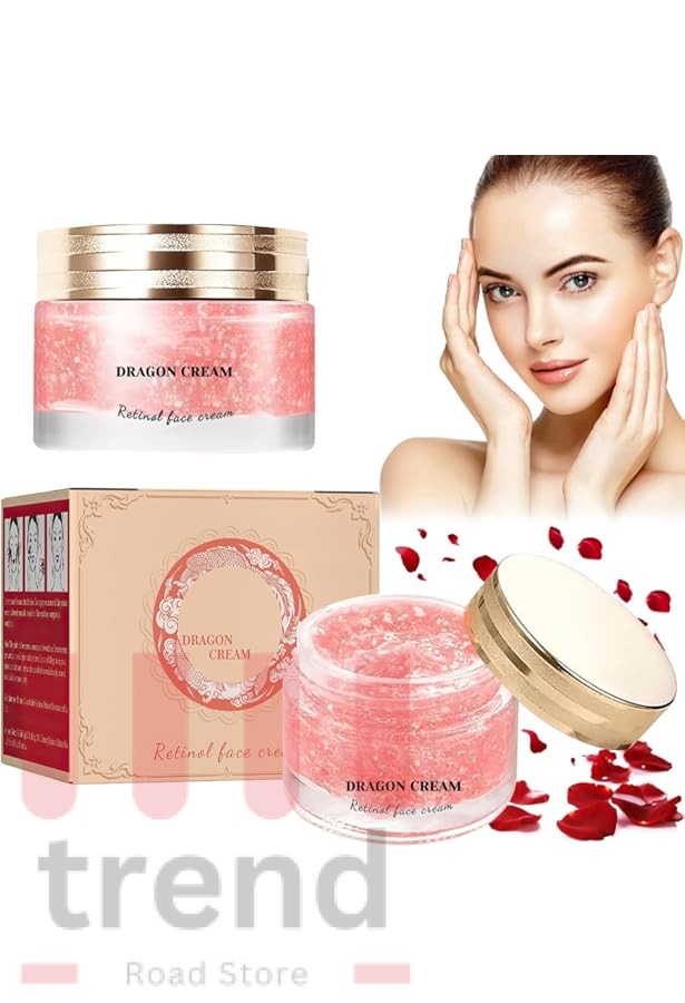 إيلهو كريم ريتينول بلاسينتا دم التنين، كريم دم التنين السهل، كريم دم التنين لمكافحة التجاعيد، مغذي ومرطب، مناسب لجميع أنواع البشرة (50 جرام) (الأصلي فعال 2025)